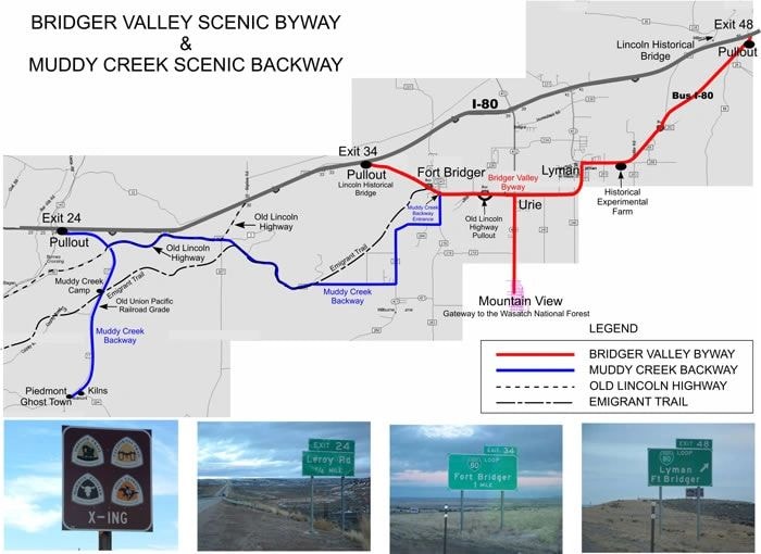 Oregon National Trail Center scenic byway interpretive exhibit