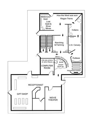 Fort Manuel historical reconstruction floor plan